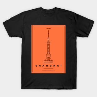 Shanghai Minimal Poster T-Shirt